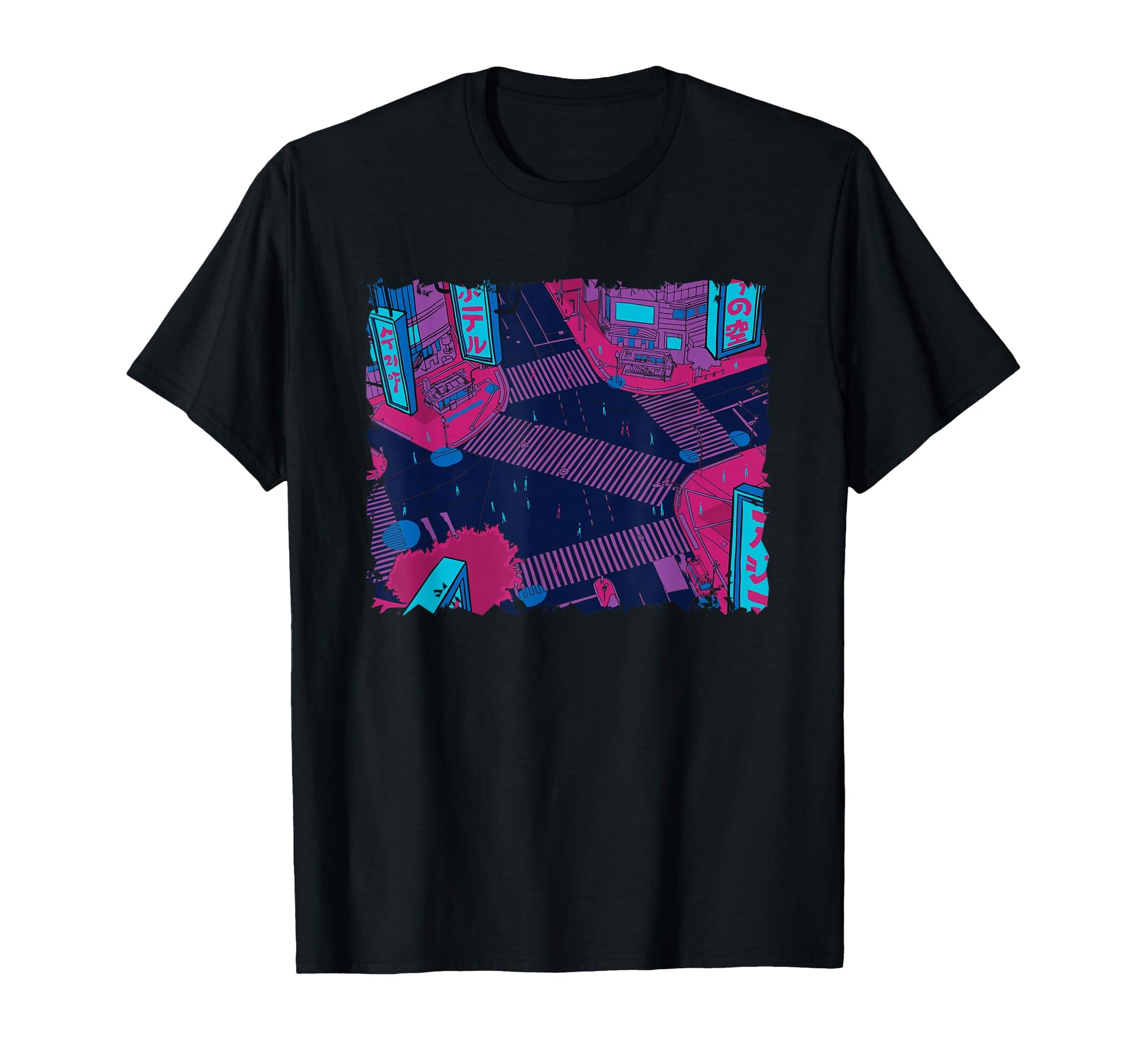 Tokyo Night Aesthetic Lofi Japanese T-Shirt - Unique Graphic for Adults - T-Shirt, Sweatshirt, Hoodie