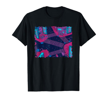 Tokyo Night Aesthetic Lofi Japanese T-Shirt - Unique Graphic for Adults - T-Shirt, Sweatshirt, Hoodie