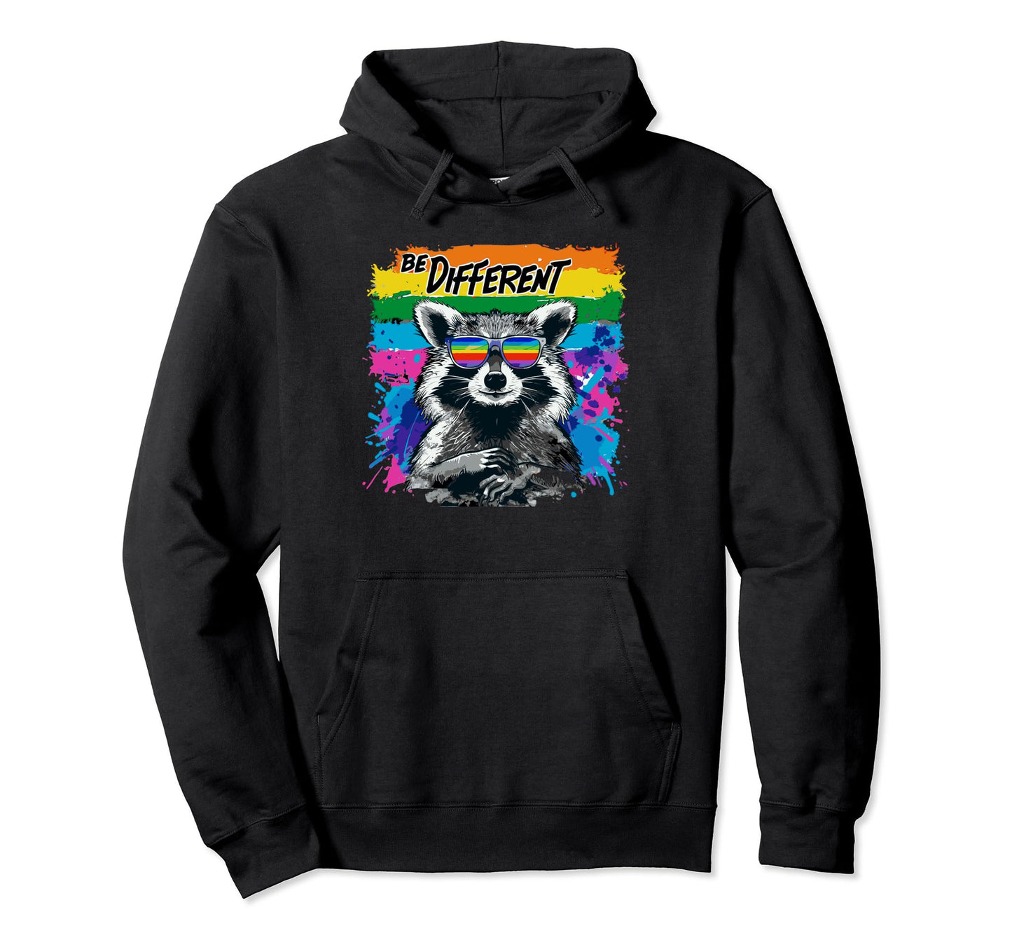 Funny Raccoon Love Sunglasses Summer Gift Hoodie - Trendy Graphic Unisex - T-Shirt, Sweatshirt, Hoodie