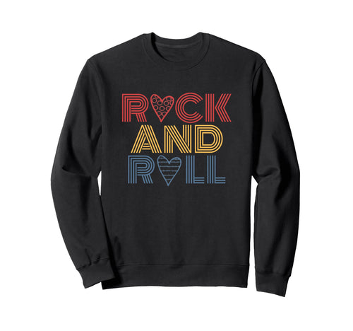 I Love Rock And Roll Rainbow 70S Sweatshirt - Custom Art Print Men Women - T-Shirt, Sweatshirt, Hoodie
