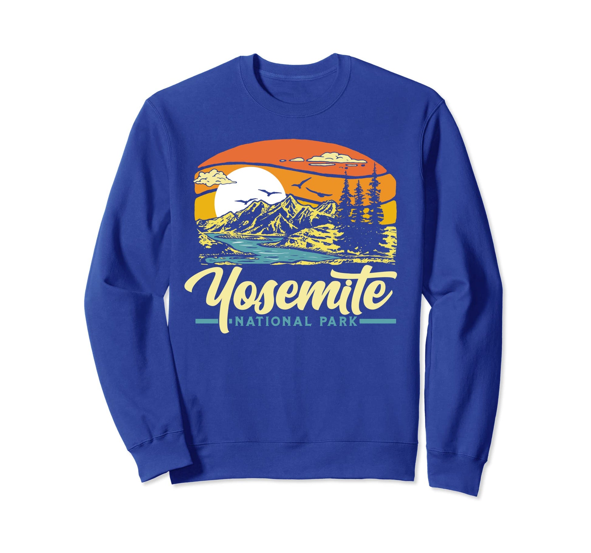 Yosemite National Park 80S Sweatshirt - Fun Novelty Design Unisex - T-Shirt, Sweatshirt, Hoodie