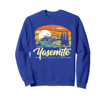 Yosemite National Park 80S Sweatshirt - Fun Novelty Design Unisex - T-Shirt, Sweatshirt, Hoodie