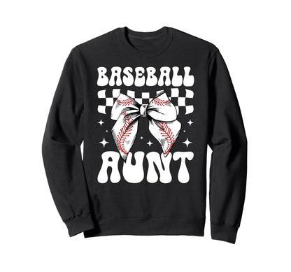Baseball Aunt Baseball Player Sweatshirt - Streetwear Style Men Women - T-Shirt, Sweatshirt, Hoodie