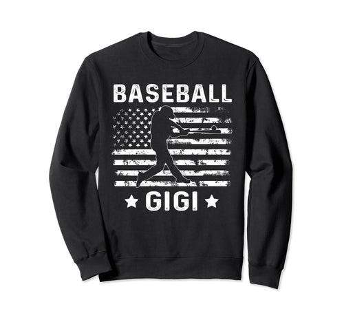 Baseball Gigi Grandma Usa Flag 4Th Sweatshirt - Unique Graphic Men Women - T-Shirt, Sweatshirt, Hoodie