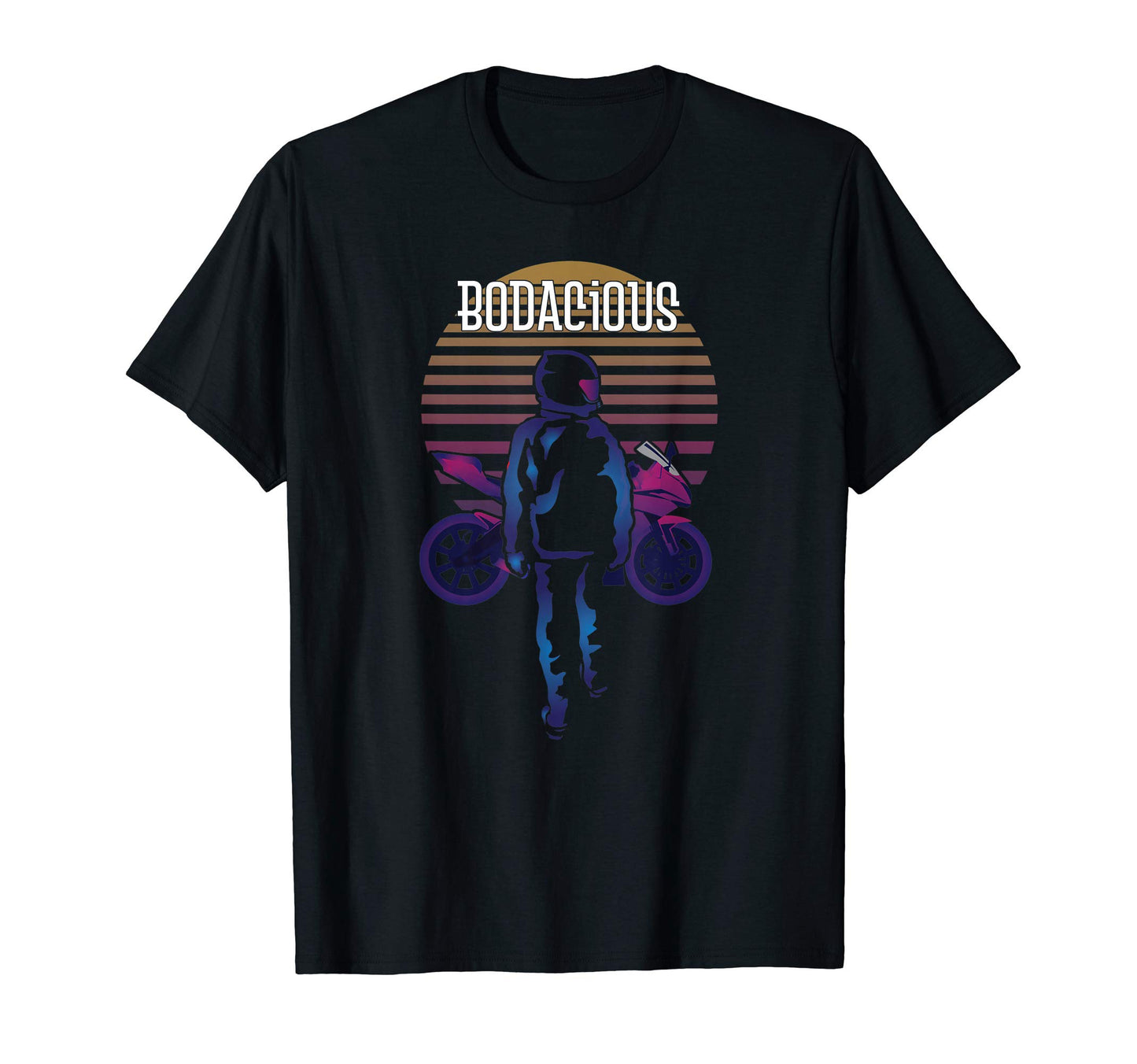 80S Synthwave Motorcycle Gift Vaporwave T-Shirt - Minimalist Print Unisex - T-Shirt, Sweatshirt, Hoodie