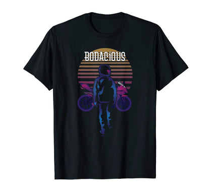 80S Synthwave Motorcycle Gift Vaporwave T-Shirt - Minimalist Print Unisex - T-Shirt, Sweatshirt, Hoodie