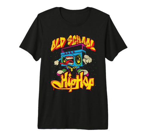 Old School Hip Hop Boombox Graffiti T-Shirt - Graphic Print Unisex - T-Shirt, Sweatshirt, Hoodie