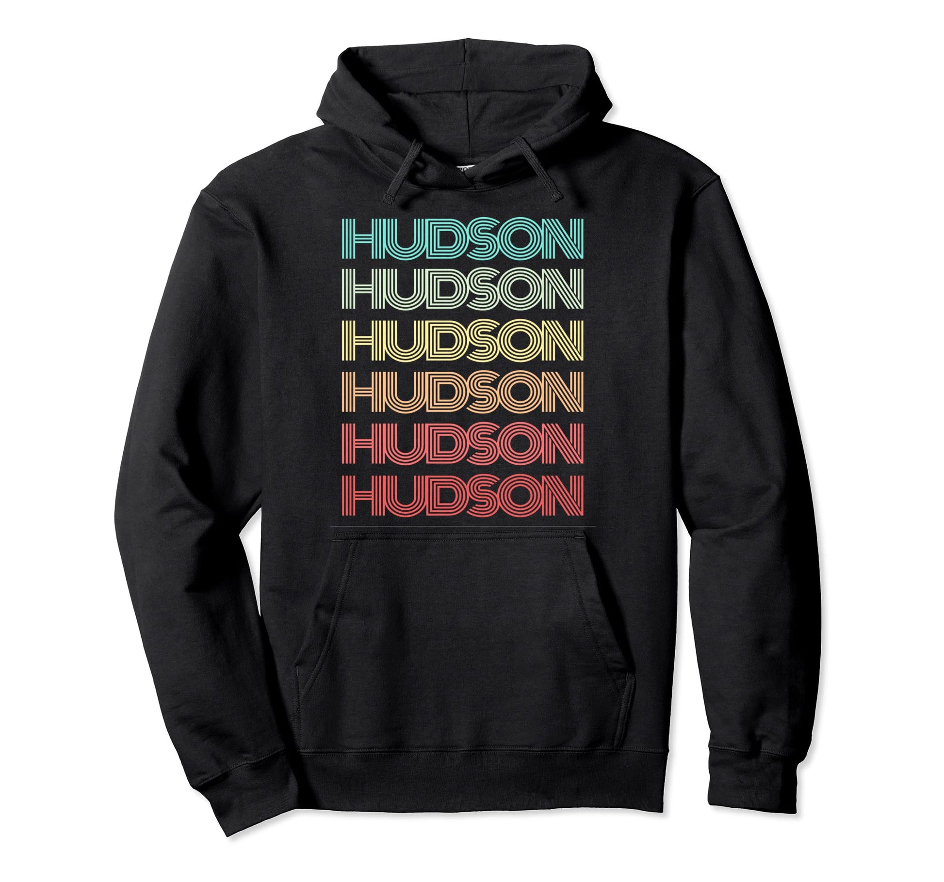 First Name Hudson Personalized Birthday Hoodie - Graphic Print Men Women - T-Shirt, Sweatshirt, Hoodie