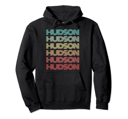 First Name Hudson Personalized Birthday Hoodie - Graphic Print Men Women - T-Shirt, Sweatshirt, Hoodie