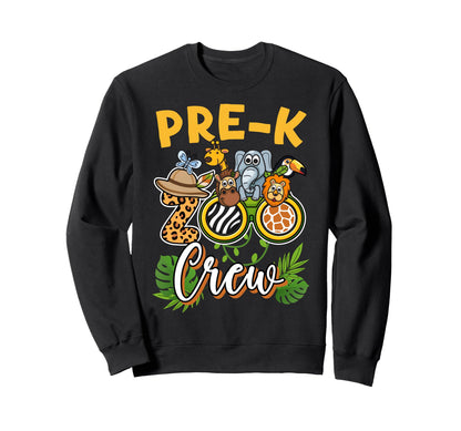 Pre K Zoo Field Trip 2026 Squad Matching Sweatshirt - Graphic Print Unisex - T-Shirt, Sweatshirt, Hoodie