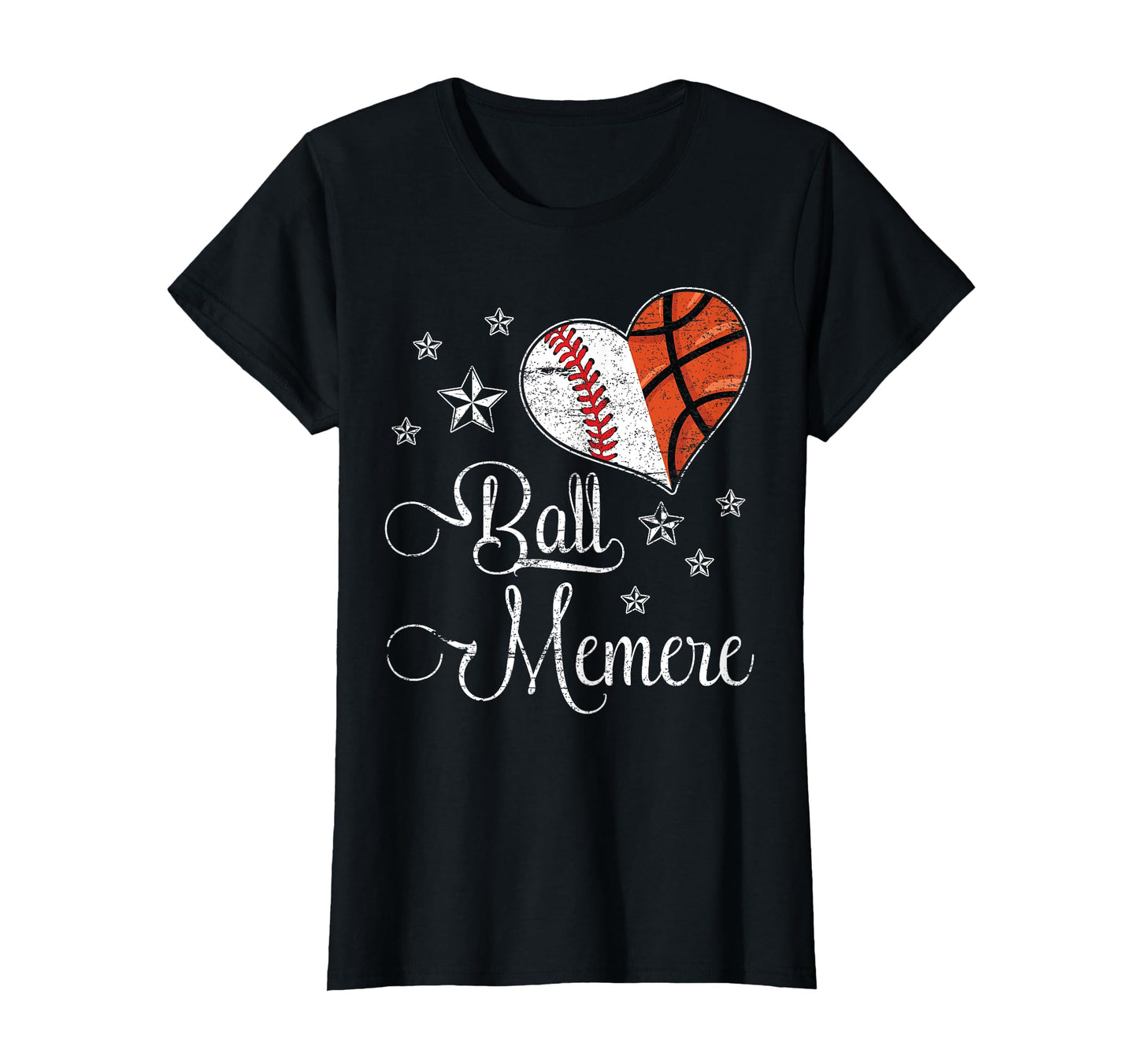 Proud Baseball Basketball Memere Grandma T-Shirt - Graphic Print Men Women - T-Shirt, Sweatshirt, Hoodie