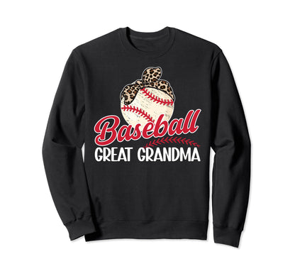 Baseball Great Grandma Baseball Sweatshirt - Custom Art Print Unisex - T-Shirt, Sweatshirt, Hoodie