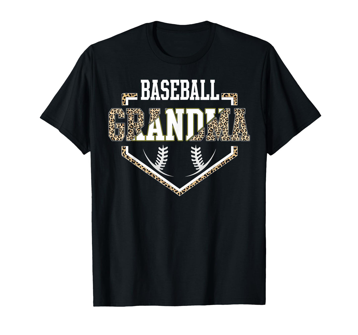 Baseball Grandma Leopard Nana Gigi Family T-Shirt - Graphic Print Unisex - T-Shirt, Sweatshirt, Hoodie