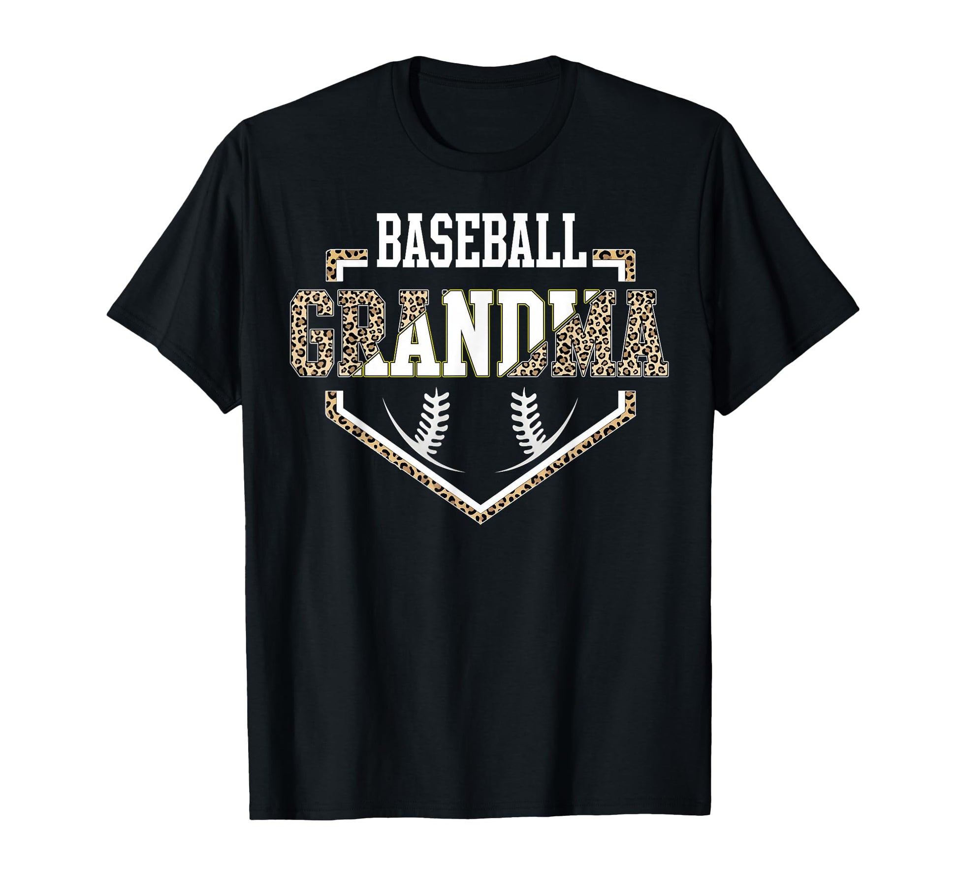 Baseball Grandma Leopard Nana Gigi Family T-Shirt - Graphic Print Unisex - T-Shirt, Sweatshirt, Hoodie