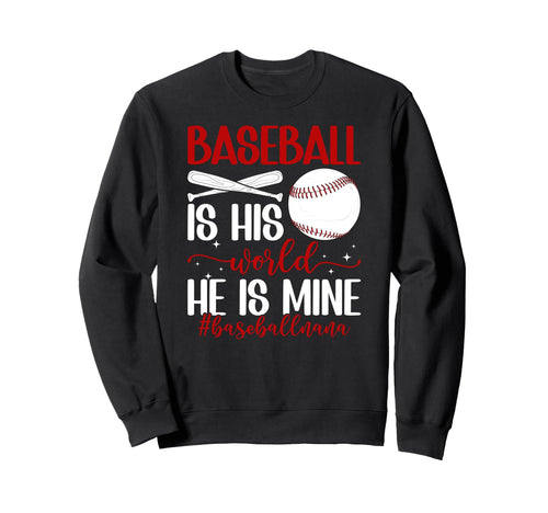 Baseball Nana Grandma Proud Baseball Sweatshirt - Graphic Print for Adults - T-Shirt, Sweatshirt, Hoodie