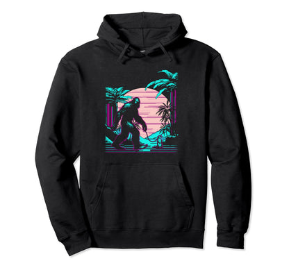 Bigfoot Vaporwave Aesthetic 90S Hoodie - Unique Graphic for Adults - T-Shirt, Sweatshirt, Hoodie