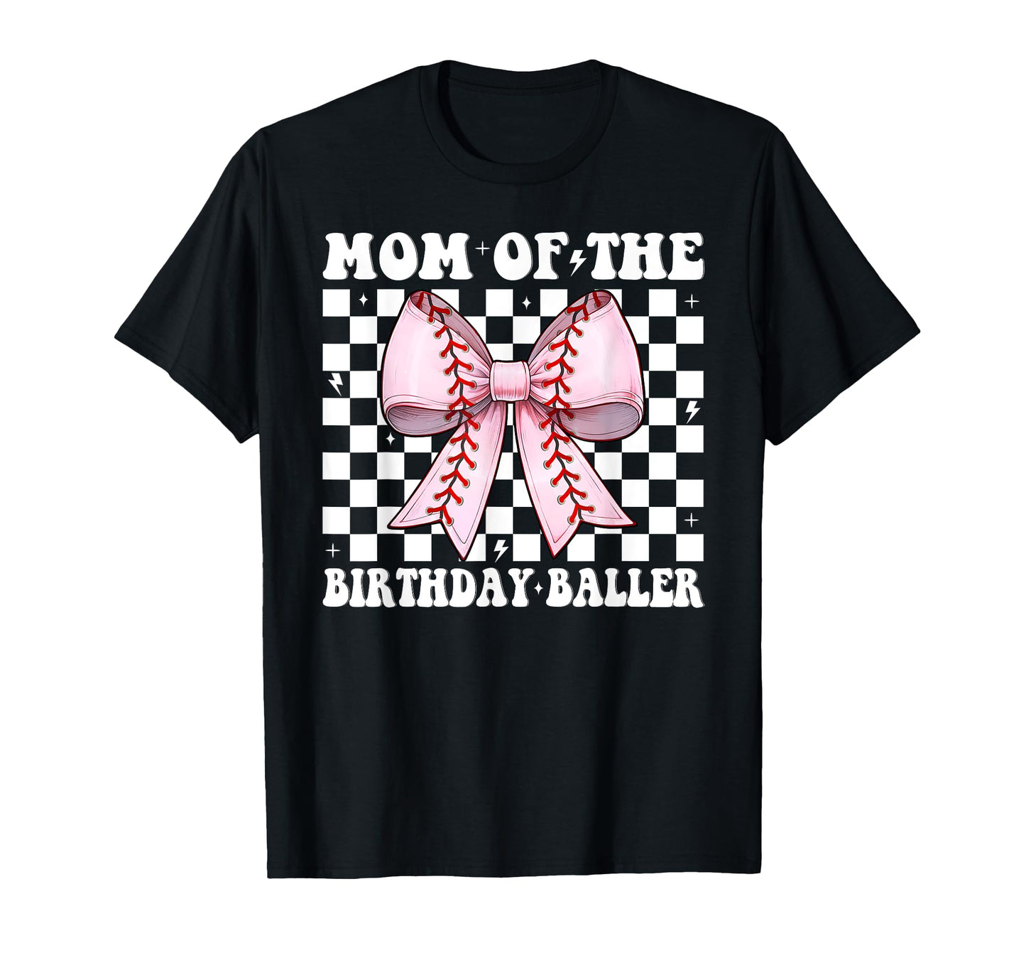 Mom Birthday Baller Baseball Mom T-Shirt - Custom Art Print for Adults - T-Shirt, Sweatshirt, Hoodie