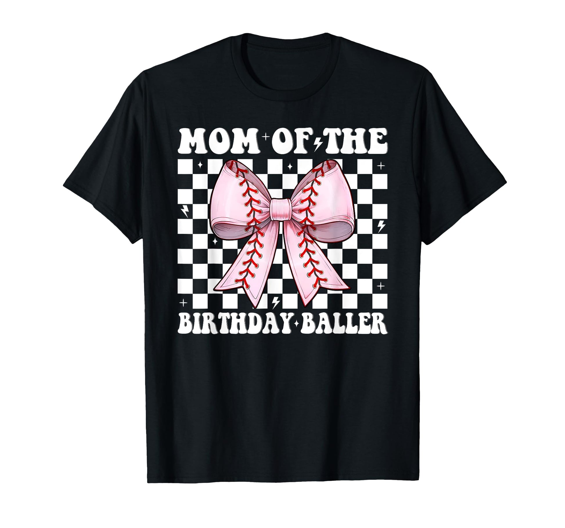 Mom Birthday Baller Baseball Mom T-Shirt - Custom Art Print for Adults - T-Shirt, Sweatshirt, Hoodie