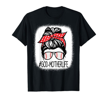 God Mother Bleached Messy Bun T-Shirt - Casual Everyday Wear Men Women - T-Shirt, Sweatshirt, Hoodie