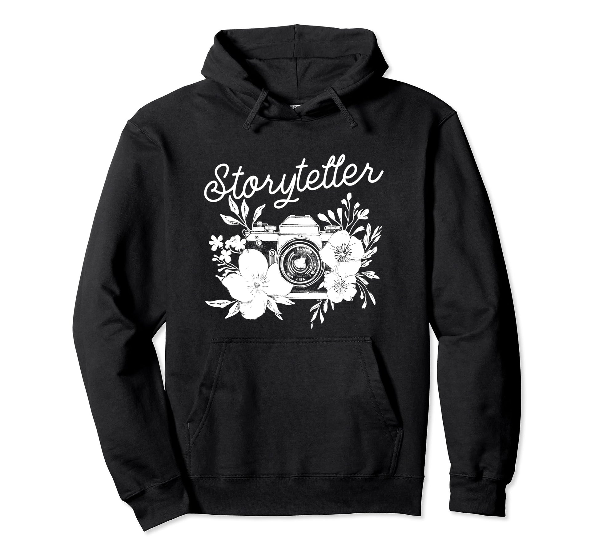 Photographer Storyteller Camera Hoodie - Casual Everyday Wear Unisex - T-Shirt, Sweatshirt, Hoodie
