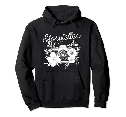 Photographer Storyteller Camera Hoodie - Casual Everyday Wear Unisex - T-Shirt, Sweatshirt, Hoodie