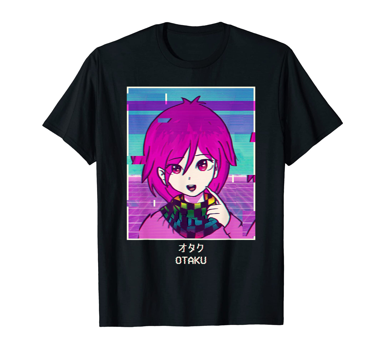 Otaku Anime Japanese Vaporwave T-Shirt - Minimalist Print Men Women - T-Shirt, Sweatshirt, Hoodie