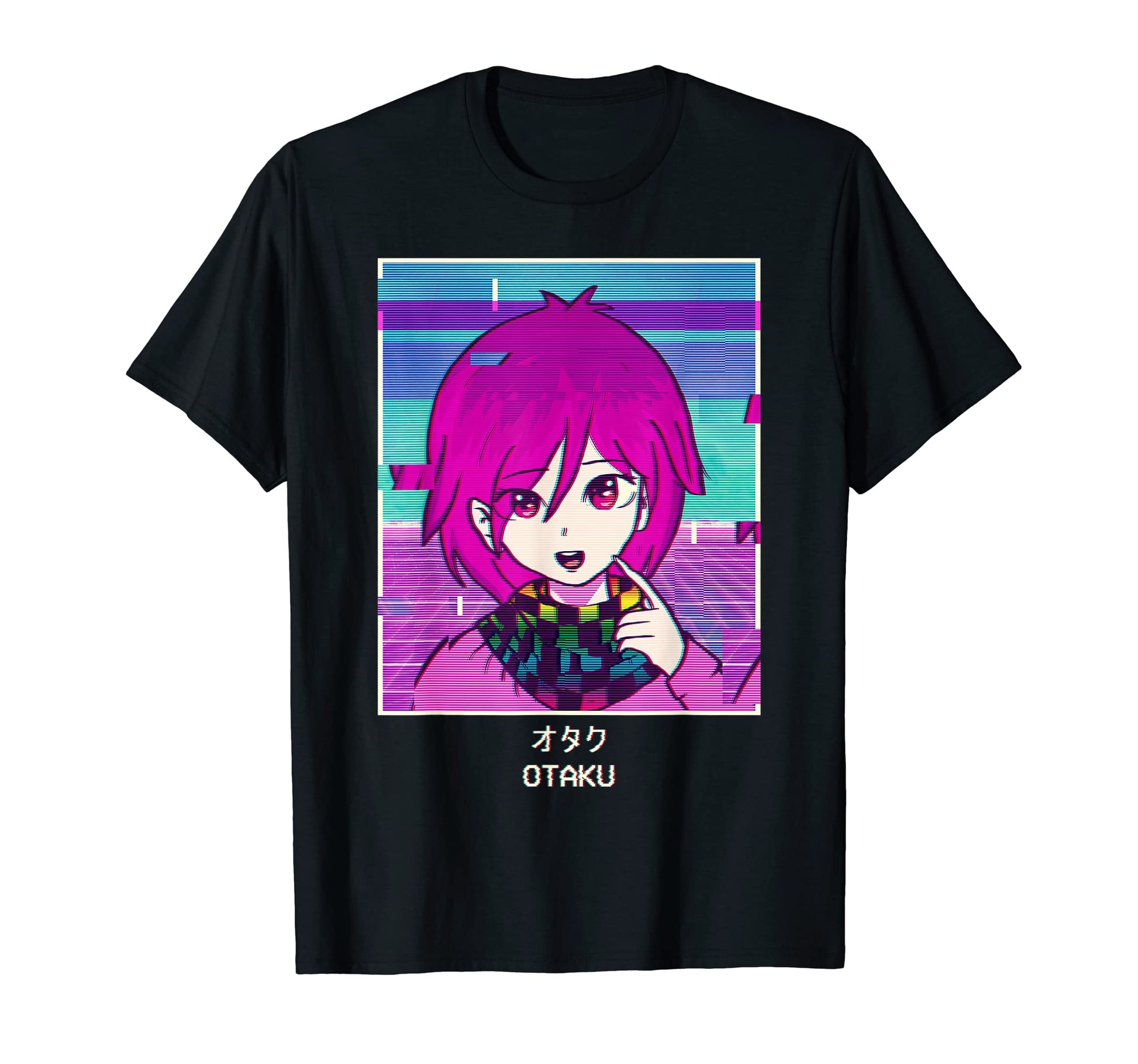 Otaku Anime Japanese Vaporwave T-Shirt - Minimalist Print Men Women - T-Shirt, Sweatshirt, Hoodie