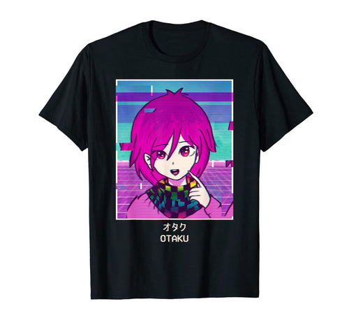 Otaku Anime Japanese Vaporwave T-Shirt - Minimalist Print Men Women - T-Shirt, Sweatshirt, Hoodie
