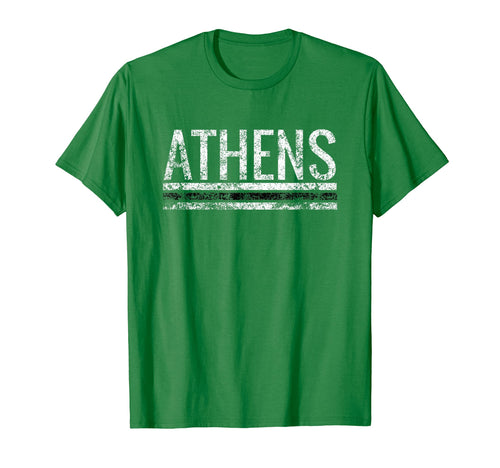 Athens Ohio Weathered Stripe T-Shirt - Casual Everyday Wear Men Women - T-Shirt, Sweatshirt, Hoodie