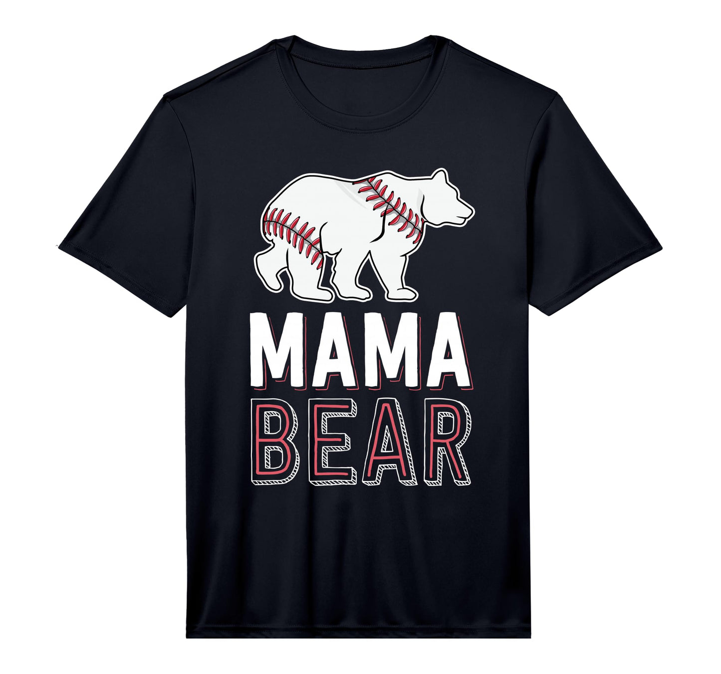 Mama Bear Mom Baseball Shirts Softball T-Shirt - Custom Art Print Unisex - T-Shirt, Sweatshirt, Hoodie
