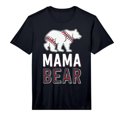 Mama Bear Mom Baseball Shirts Softball T-Shirt - Custom Art Print Unisex - T-Shirt, Sweatshirt, Hoodie