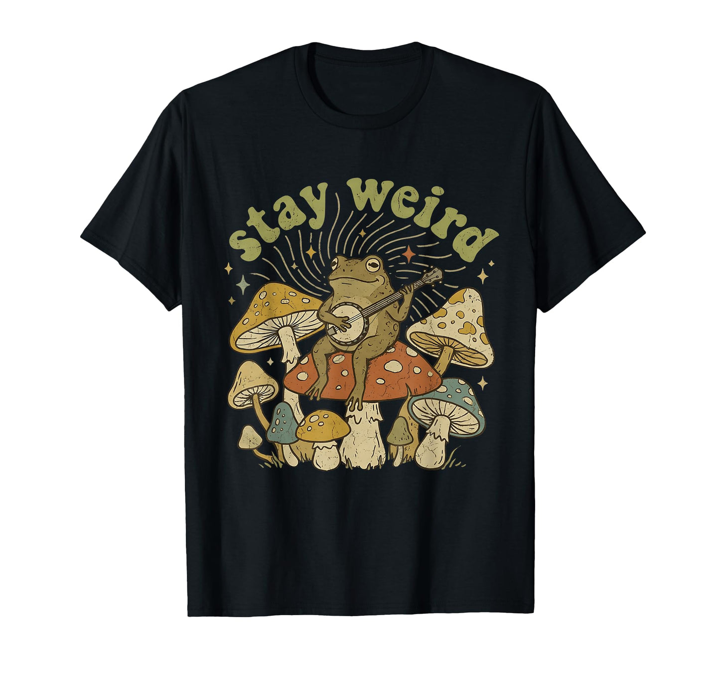 Stay Weird Frog Quirky Hippie Y2K T-Shirt - Streetwear Style Unisex - T-Shirt, Sweatshirt, Hoodie