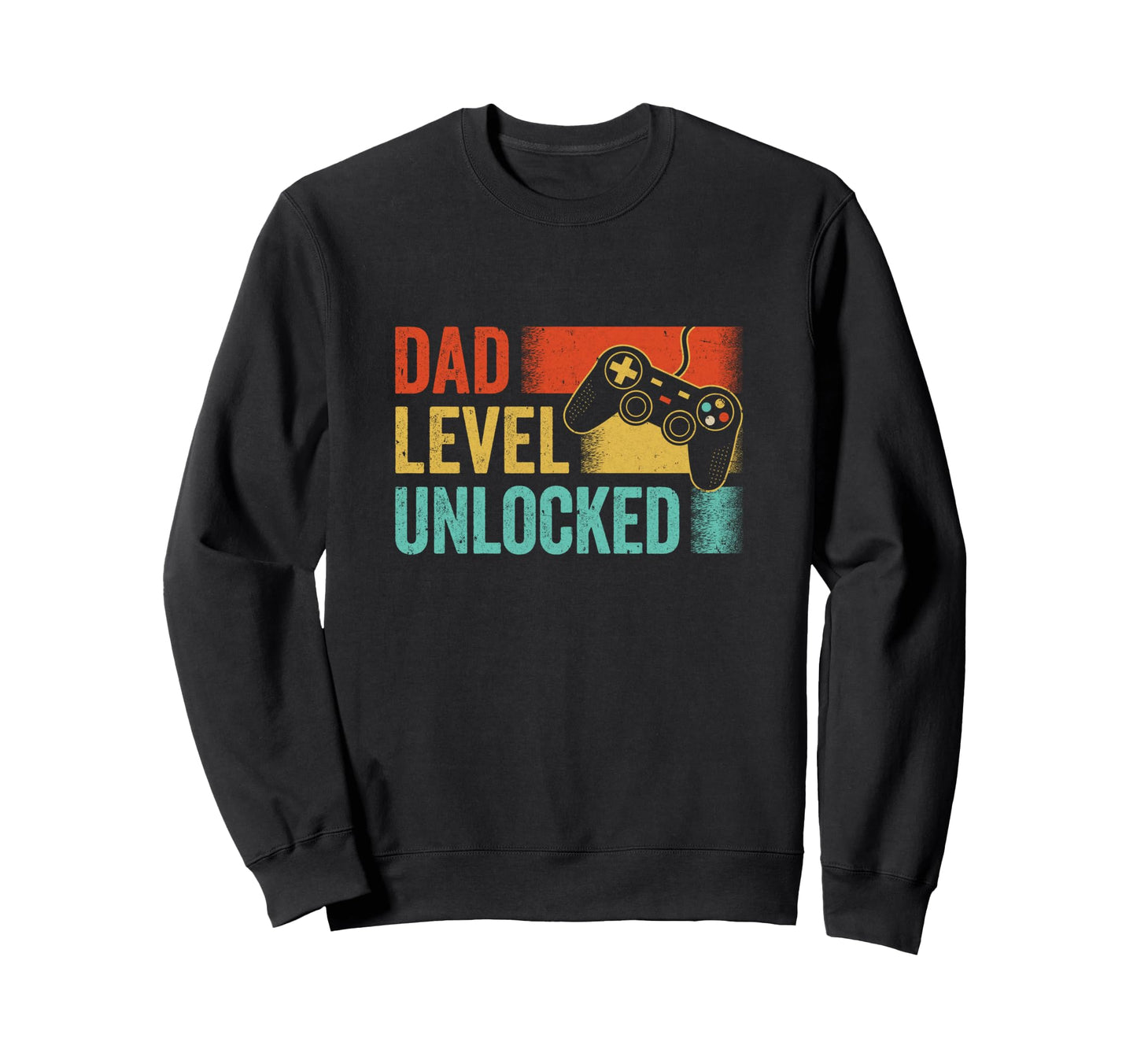 Funny New Dad Fathers Day Dad Level Sweatshirt - Minimalist Print Unisex - T-Shirt, Sweatshirt, Hoodie