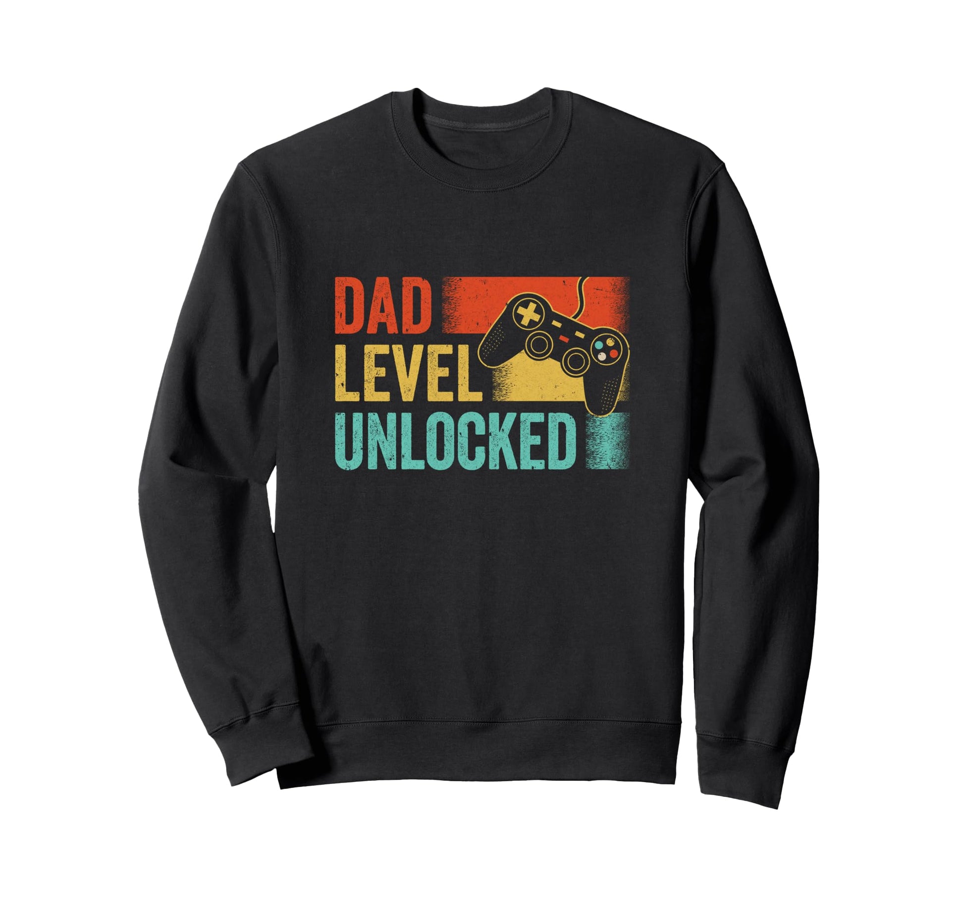 Funny New Dad Fathers Day Dad Level Sweatshirt - Minimalist Print Unisex - T-Shirt, Sweatshirt, Hoodie