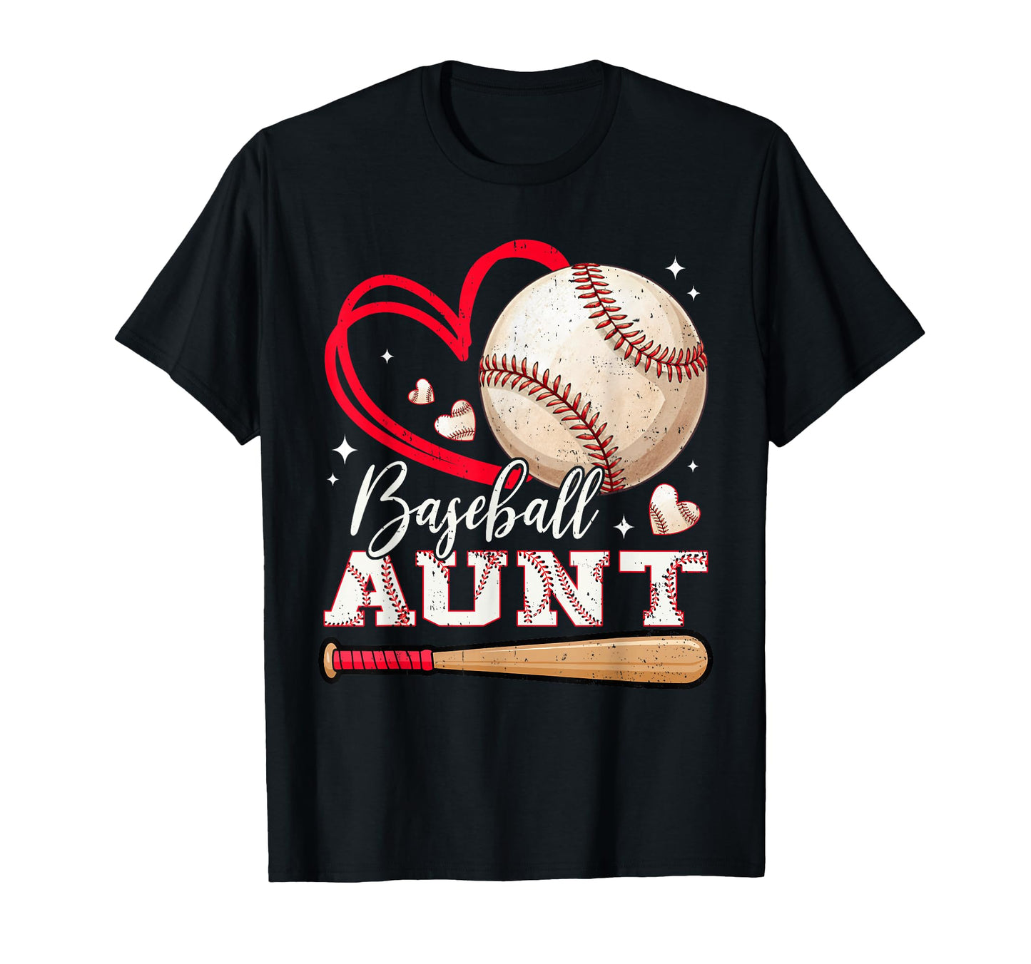 Baseball Aunt Family Matching Baseball T-Shirt - Minimalist Print Unisex - T-Shirt, Sweatshirt, Hoodie