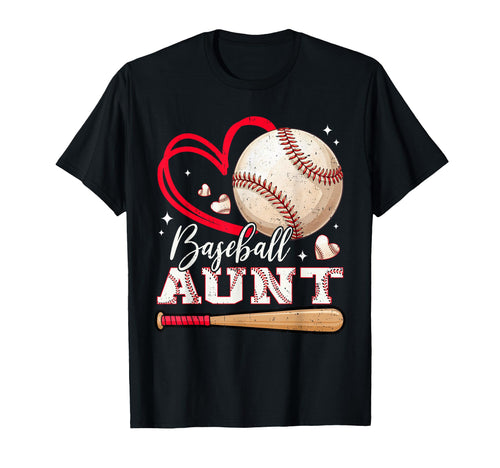 Baseball Aunt Family Matching Baseball T-Shirt - Minimalist Print Unisex - T-Shirt, Sweatshirt, Hoodie