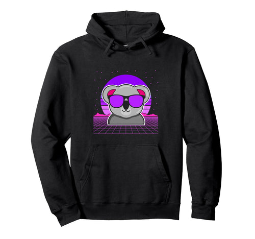 Aesthetic Vaporwave Outfits Koala Hoodie - Casual Everyday Wear Unisex - T-Shirt, Sweatshirt, Hoodie