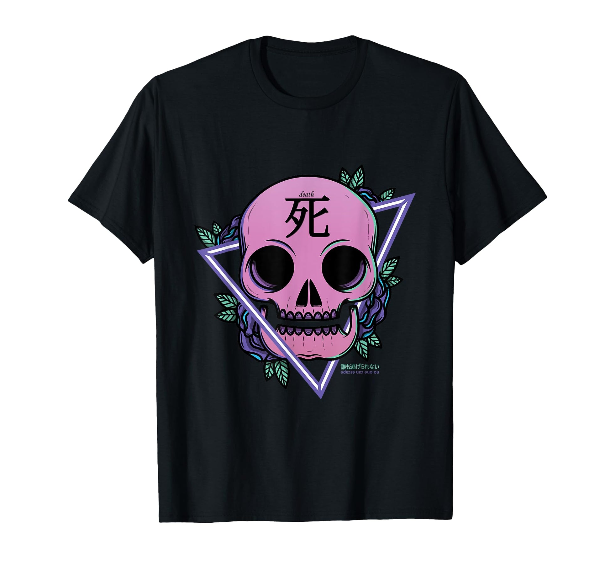 Vaporwave Skull Death Aesthetic T-Shirt - Aesthetic Graphic for Adults - T-Shirt, Sweatshirt, Hoodie