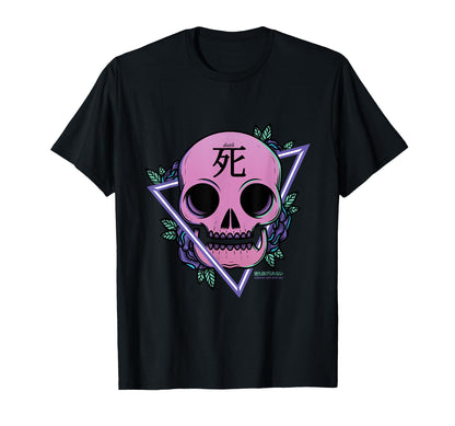 Vaporwave Skull Death Aesthetic T-Shirt - Aesthetic Graphic for Adults - T-Shirt, Sweatshirt, Hoodie