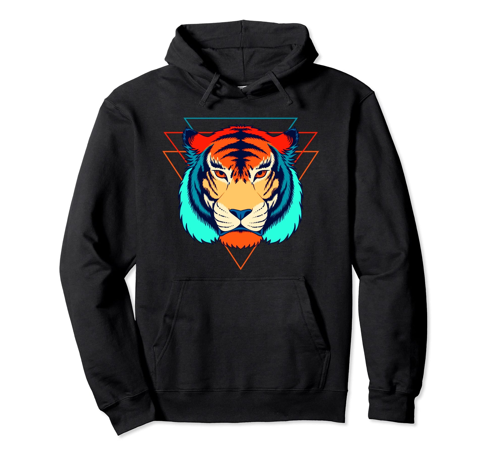 Tiger Vaporwave Retrowave Aesthetic Hoodie - Trendy Graphic Men Women - T-Shirt, Sweatshirt, Hoodie