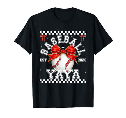 Baseball Yaya Coquette Family T-Shirt - Fun Novelty Design for Adults - T-Shirt, Sweatshirt, Hoodie