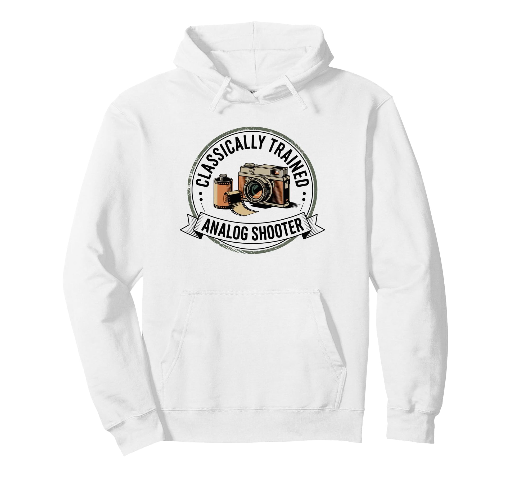 Classically Trained Analog Shooter Hoodie - Aesthetic Graphic for Adults - T-Shirt, Sweatshirt, Hoodie
