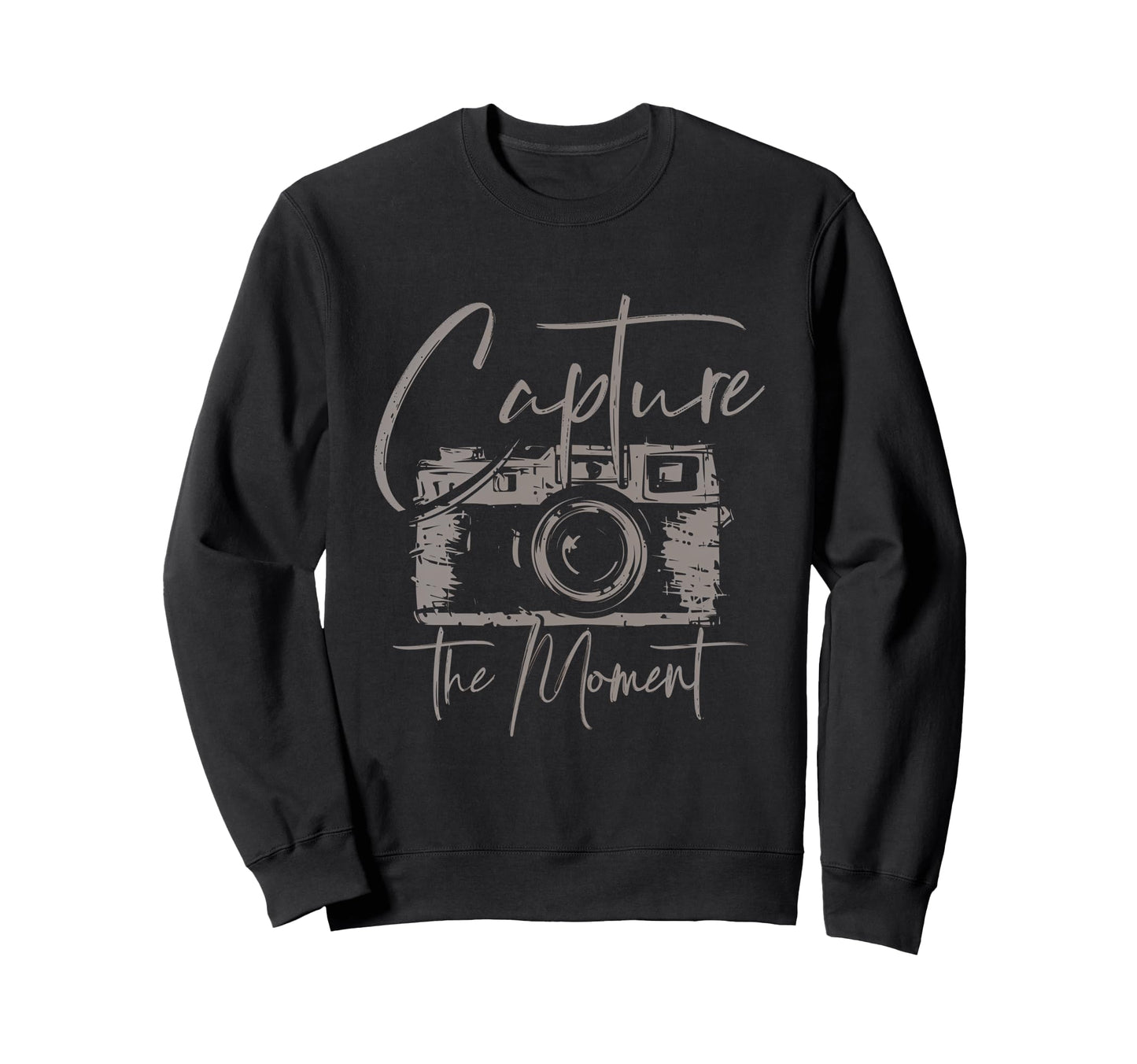 Capture Moment Photography Camera Art Sweatshirt - Graphic Print Unisex - T-Shirt, Sweatshirt, Hoodie