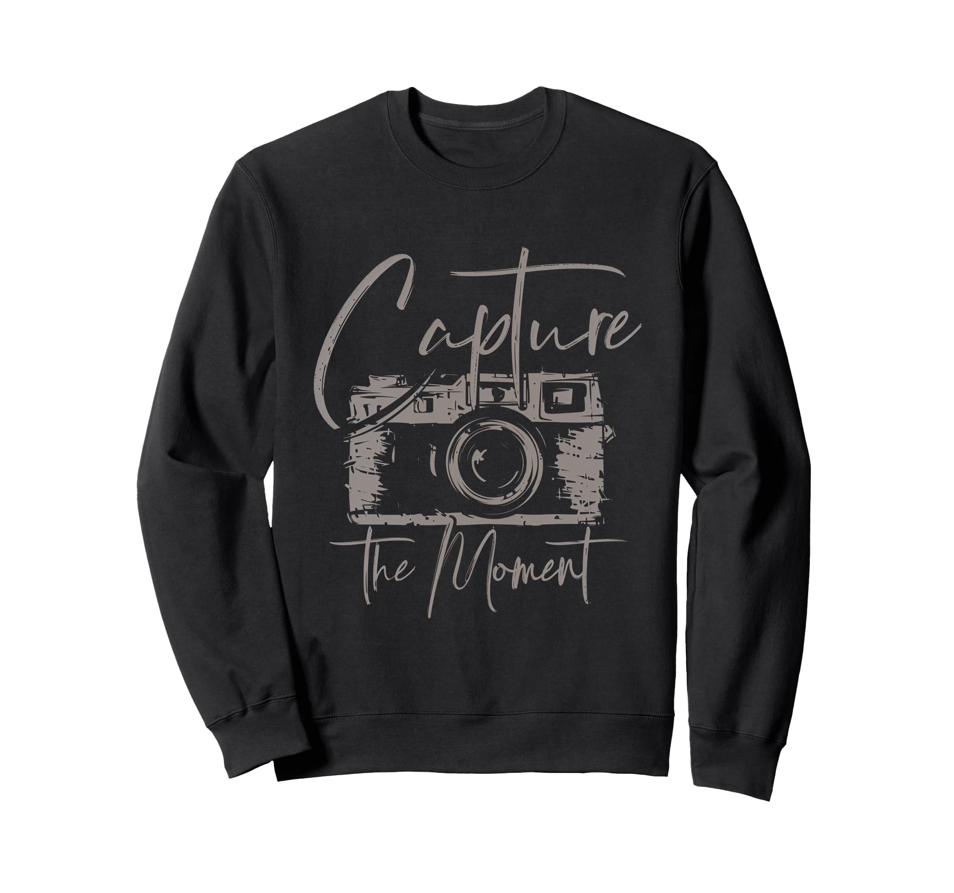 Capture Moment Photography Camera Art Sweatshirt - Graphic Print Unisex - T-Shirt, Sweatshirt, Hoodie