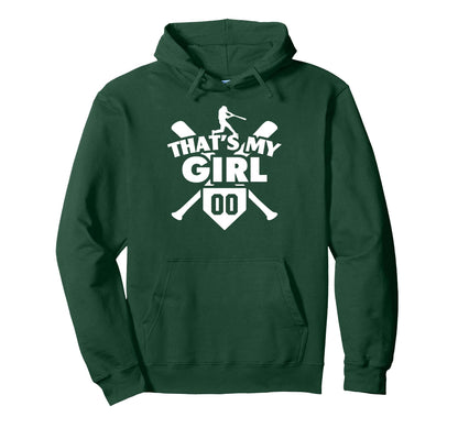 Baseball Mom Dad Thats My 00 Softball Hoodie - Custom Art Print for Adults - T-Shirt, Sweatshirt, Hoodie