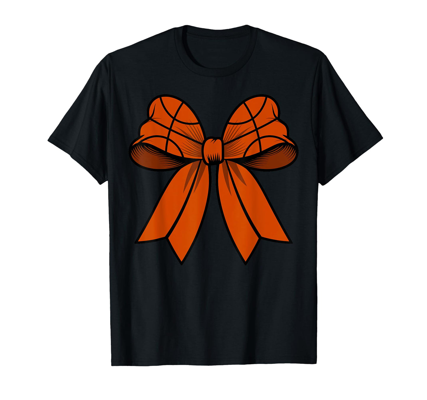 Basketball Coquette Bow Funny T-Shirt - Custom Art Print Men Women - T-Shirt, Sweatshirt, Hoodie