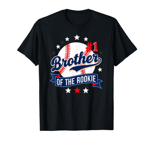 Brother Rookie 1St Birthday Baseball T-Shirt - Trendy Graphic Men Women - T-Shirt, Sweatshirt, Hoodie