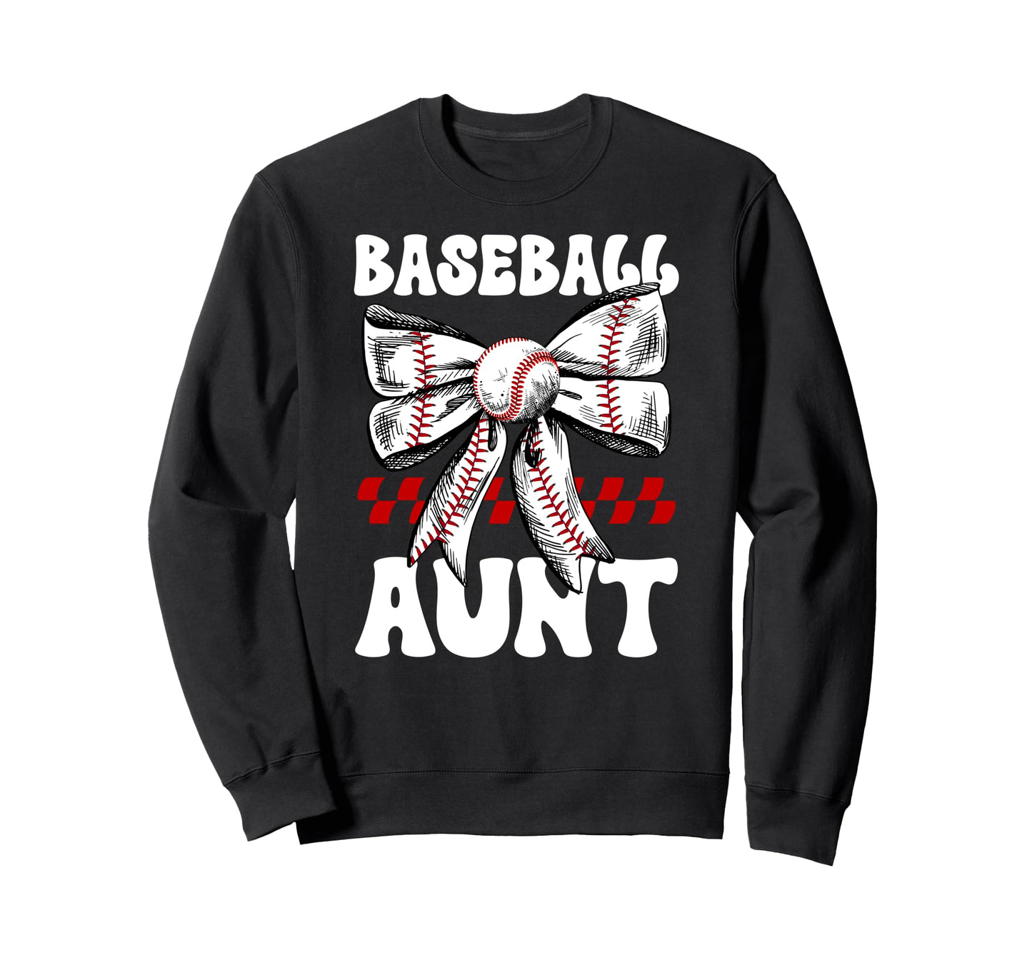 Baseball Aunt Baseball Player Auntie Sweatshirt - Minimalist Print Unisex - T-Shirt, Sweatshirt, Hoodie