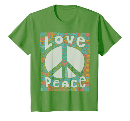 Peace Sign Love 60S 70S Tie Dye Hippie T-Shirt - Graphic Print Men Women - T-Shirt, Sweatshirt, Hoodie