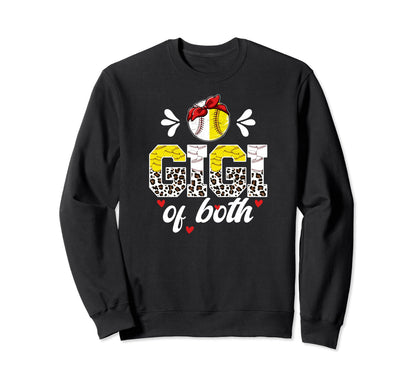 Gigi Both Leopard Baseball Softball Sweatshirt - Fun Novelty Design Unisex - T-Shirt, Sweatshirt, Hoodie